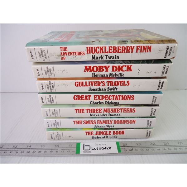 (7) Great Illustrated Classics-as pictured