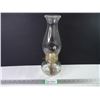 Image 1 : Vintage 13" Tall Oil Lamp with Clear Hobnail Base