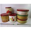 Image 1 : (6) Vintage Cookie and Household Tins with Lids