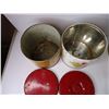 Image 2 : (6) Vintage Cookie and Household Tins with Lids