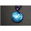 Image 5 : Purple Glass Beaded Necklace with Pendant