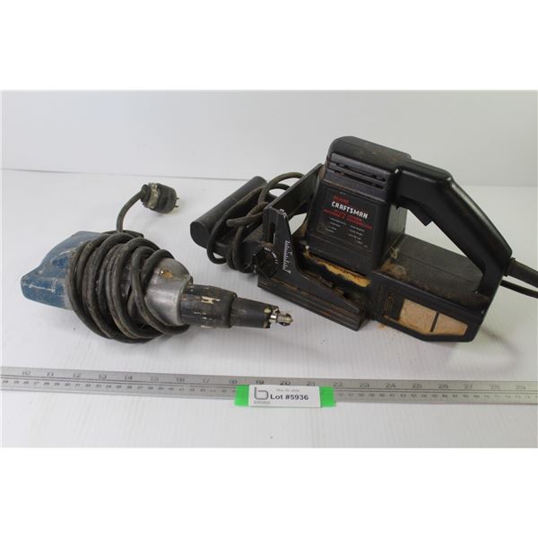 Craftsman Plate Joiner (powers on ) - Drywall Screw Gun (working - tip plastic damaged)
