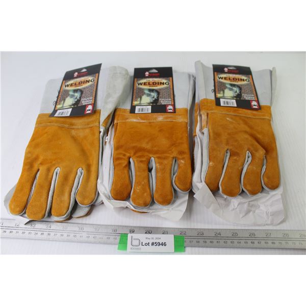 (3) Pair of The Watsons Welding Gloves (Size M)