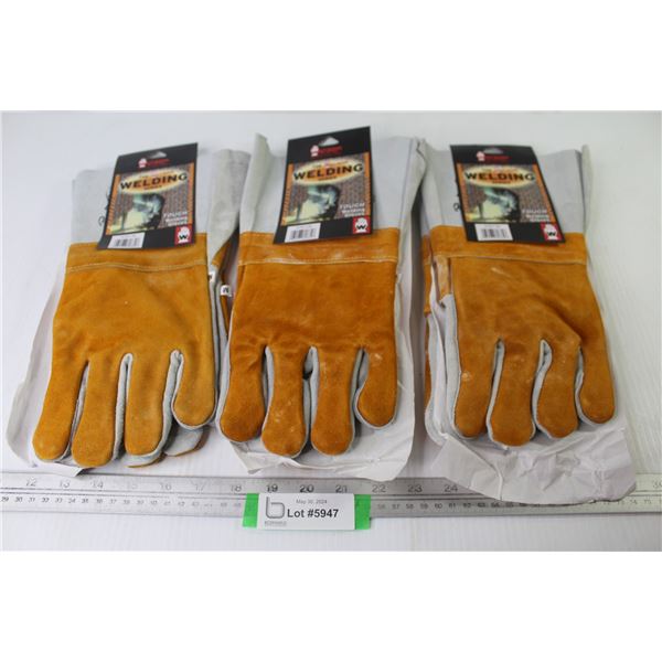 (3) Pair of The Watsons Welding Gloves (Size M)