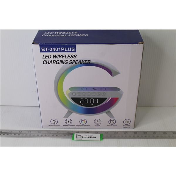 LED Wireless Charging Speaker (NIB)