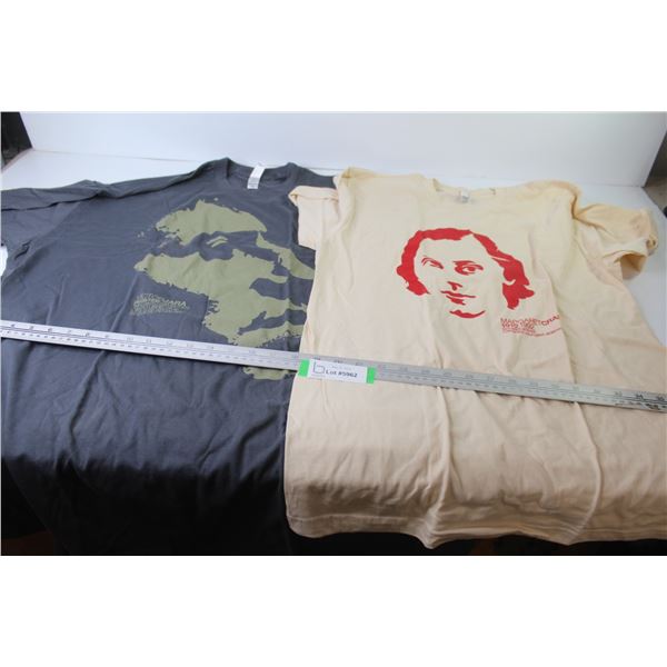 (2) T-Shirts - Victor Jara 1932-73 (Size 3XL) - Margaret Crang 1910-92 (Size M)