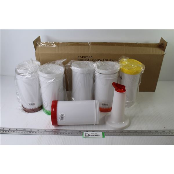 Set of 6 Bar Pal Bottles - Liquor Dispensers (NIB)