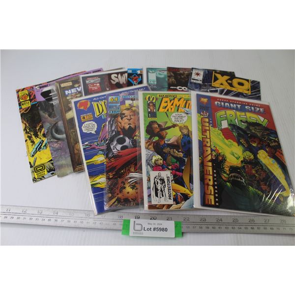 (13) Assorted Comics - Image - Vertigo - Malibu