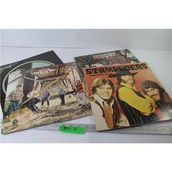 (4) Vinyl Records - Steppenwolf - Stampeders - The Guess Who