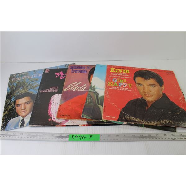 (5) Vinyl Records - Elvis
