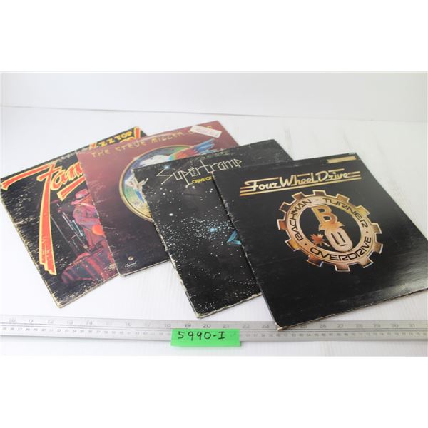 (4) Vinyl Records - BTO - Supertramp - The Steve Millar Band - ZZ Top