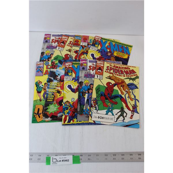 (9) Marvel Comics, The Jell-o Man - Spiderman, X-Men, Etc