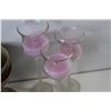 Image 3 : (4) Pottery Goblets, (3) Candle Holders, (2) Crystal Bowls, (6) Crystal Shot Glasses