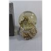 Image 2 : Lowball & Wine Glass Set, Teddy Bear Snow Globe