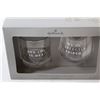 Image 3 : Lowball & Wine Glass Set, Teddy Bear Snow Globe