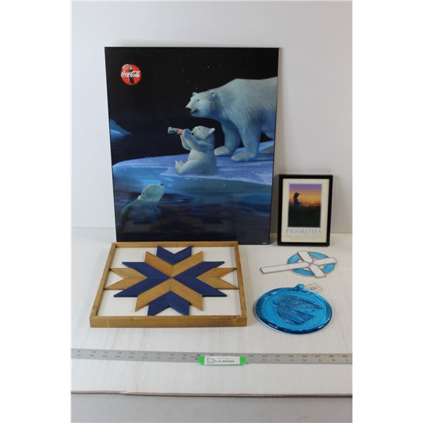 Coca-Cola Hanging Wall Picture - 15 3/4" x 20", Assorted Wall Decor