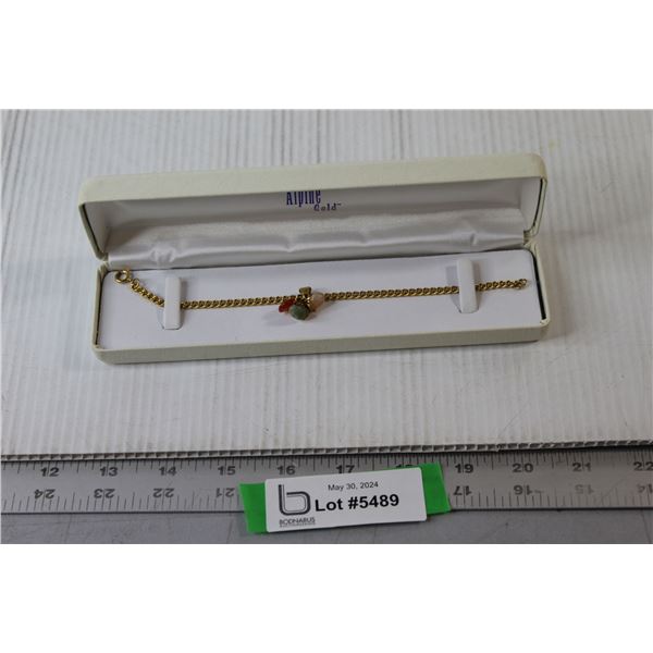 Alpine Gold Bracelet with Genuine Gemstones