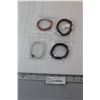 Image 1 : (4) Beaded/Leather Bracelets