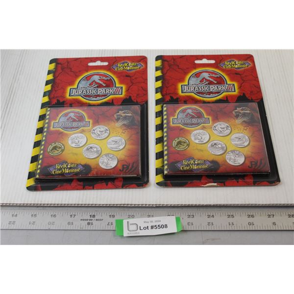 (2) Packs Jurassic Park Reel Coins