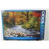 Image 2 : (2) 1000 Piece Puzzles - VW Vans - Forest Stream (used)