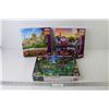 Image 1 : (3) 300 Piece Puzzles (used)