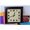 Image 2 : Framed Clock - File Folders - (4) Books - Nutritional Healing - Edible Seeds - Scrabble Dictionary -
