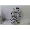 Image 2 : (3) Victorian Era - Blue & White Figurines