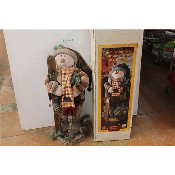 *Collectable Snowman Figure (in box - 33 1/2" tall)