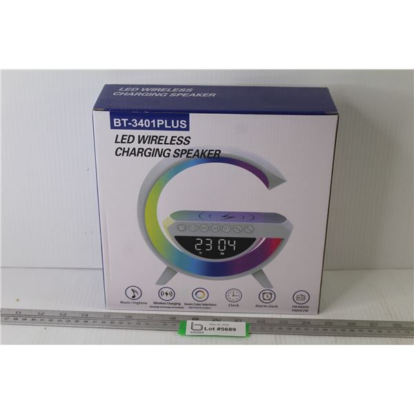 LED Wireless Charging Speaker (NIB)