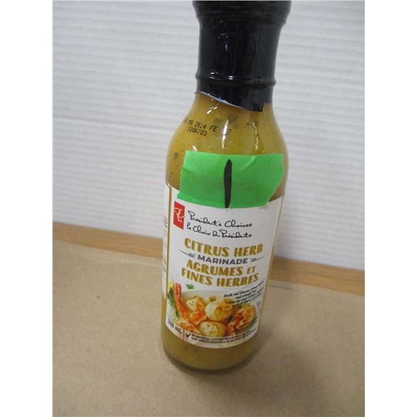 SHELF PULLS (AS IS):  CITRUS & HERB MARINADE (350ML) - BOTTLE