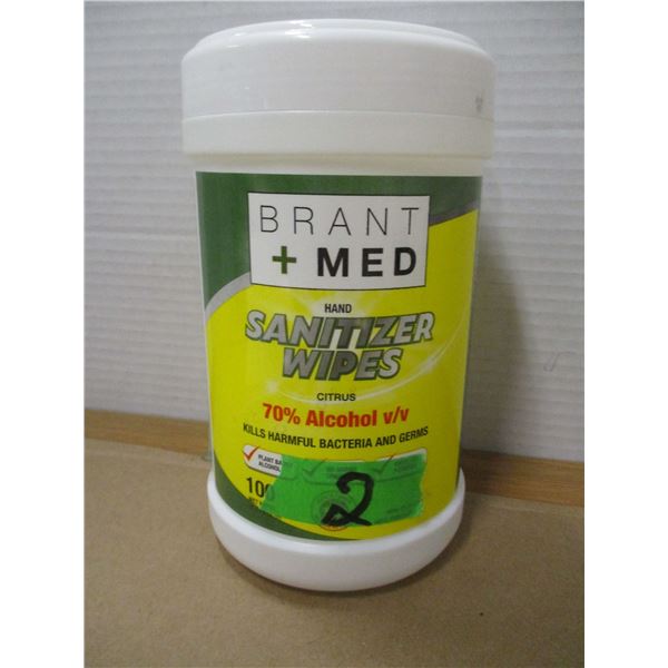 NEW:  BRENT MEDI-WIPES (100) - PER TUB