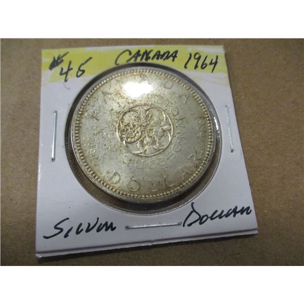 1964 CANADA SILVER DOLLAR