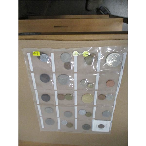 STOCK SHEET OF CANADA & WORLD COLLECTABLE COINS