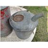 Image 2 : Vintage Oil Pail w/Spout & Galvanized Closed Top Pail w/Spout