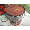Image 2 : Co-Op Grease Pail w/Contents & Vintage Hand Pump Sprayer