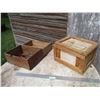 Image 1 : (3) Vintage Wooden Crates w/Garden Tool Heads