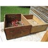 Image 2 : (3) Vintage Wooden Crates w/Garden Tool Heads