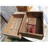 Image 5 : (3) Vintage Wooden Crates w/Garden Tool Heads