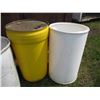 Image 3 : (3) Plastic Rain Barrels - One w/Lid