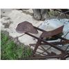 Image 3 : Antique Stone Boat, Wet Stone Stand & Wheel Barrow