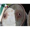 Image 4 : (5) Vintage Oil Drums (Saskatoon Highway, British American Oil) & (4) Oil Pails (John Deere, B/A)
