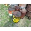 Image 7 : (5) Vintage Oil Drums (Saskatoon Highway, British American Oil) & (4) Oil Pails (John Deere, B/A)
