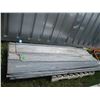 Image 2 : Pallet of 8' Galvanized Metal Roofing - used
