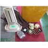 Image 2 : Electrolux B-50 Floor Polisher w/Attachments & Vintage Gold Cloths Hamper
