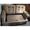 Image 1 : Vintage Sears Love Seat Hide-a-Bed (72"x36") - Clean