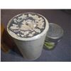 Image 1 : Vintage Green Flour Bin w/Storage Container