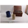 Image 1 : Basket, Watering Can, Jar with No Lid