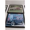 Image 3 : (6) Vintage Car Pictures - Largest Measures 12" x 9 1/2"