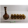 Image 1 : Decanter with (10) Glasses