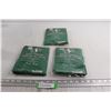 Image 1 : (3) Saskatchewan Roughriders Rain Ponchos - Size Youth